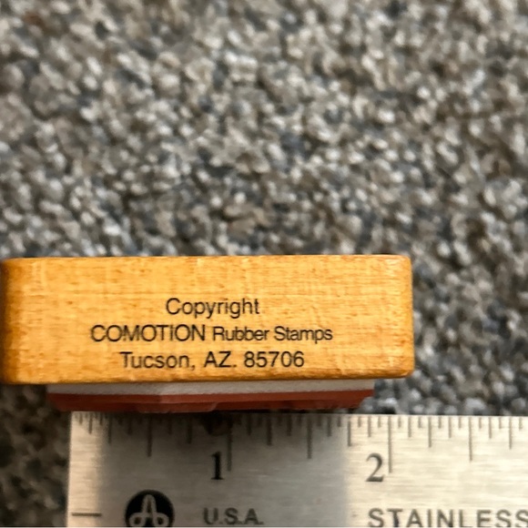 Comotion Rubber Stamps TURTLE Mounted Vintage - Picture 7 of 8